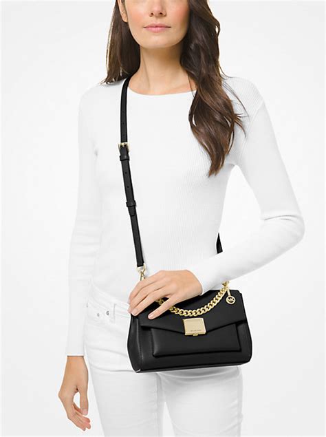 michael kors lita medium leather crossbody|lita leather crossbody bag review.